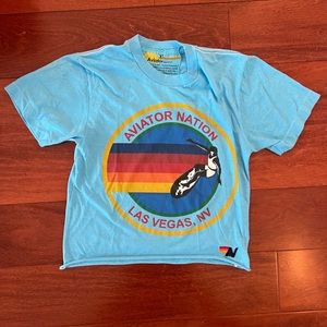 Aviator nation boyfriend tee - blue